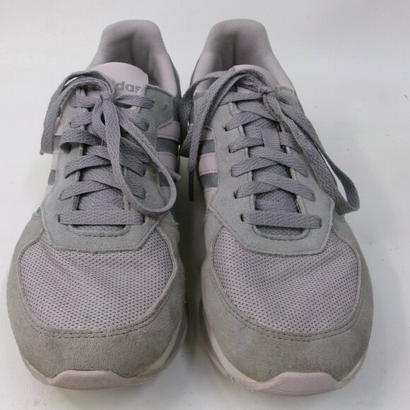 Adidas Forum Ladies Running Shoes Size 8‎ Soft Gray & Pink - Picture 2 of 7